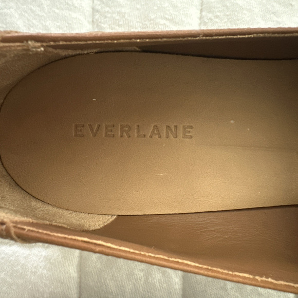 EVERLANE Womens Shoe 10 Modern Loafer Leather Camel Classic Preppy Professional - Picture 7 of 15